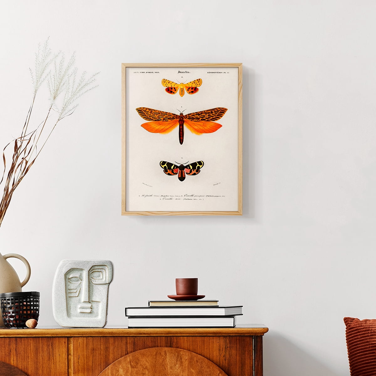 Vintage Animal Print XXIV - 14in. x 11in. Vintage Framed Print in Natural Wood Frame
