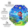 thumbnail image 3 of Lsque Mario Pattern 4" Drink Coasters Set of 4, PVC Leather Absorbent Coasters, Table Coaster Set Decorative Coffee Cup Coasters Housewarming Gift, 3 of 7