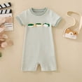 thumbnail image 2 of Mnyotv Baby Boys Summer Clothes Breathable Short Sleeve Bodysuits Cute Outfits for Infants Size 6-12 Months, 2 of 4