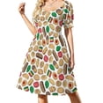 thumbnail image 2 of Robe Motif Biscuit Italien Robes de Luxe Robe d'Anniversaire Robes Élégantes, 2 of 5