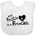 thumbnail image 3 of Inktastic Bestie Frenchie Boys or Girls Baby Bib, 3 of 4
