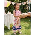 thumbnail image 3 of BemeyourBBs Toddler Baby Girl Birthday Overalls Romper Outfit 1 2 3 4 5 Years Birthday Girl Clothes Cake Heart Star Sleeveless Flare Pants Jumpsuit Bell Bottom, 3 of 9
