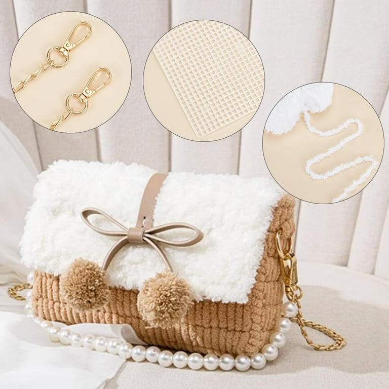 DIY Knitting Crochet Handbags Kit Mesh Plastic Canvas Kits for
