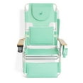 thumbnail image 6 of Ostrich Chaise Lounge Chair with Deluxe Padded 3N1 Reclining Chair, Teal, 6 of 12