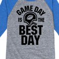 thumbnail image 3 of Instant Message - Game Day Best Day - Toddler & Youth Raglan Graphic T-Shirt, 3 of 5