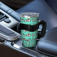 thumbnail image 5 of 40oz Tumbler,Turquoise Christmas Gnome Pattern Insulated Tumblers with Removable Handle,Stainless Steel Double Vacuum Coffee Tumbler Cup with Straw for Home,Office,Travel,Party, 5 of 5