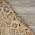 thumbnail image 3 of 9â€™ Oval Shaped Natural Toned Area Rug, 3 of 5