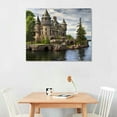 thumbnail image 2 of COMIO  Canvas Wall Art Boldt Castle Posters Pictures Wall Decor Landscape Canvas Prints、For Living Room、Bedroom、Office With Framed, 2 of 4