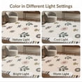 thumbnail image 7 of ODIKA 4'x6' Muted Earth Tones Tone Playful Design Washable Area Rug Whimsical Nature-Inspired Patterns for Home Office, Under Desk, Non-Slip Chair-Friendly, Flatwoven, 7 of 7