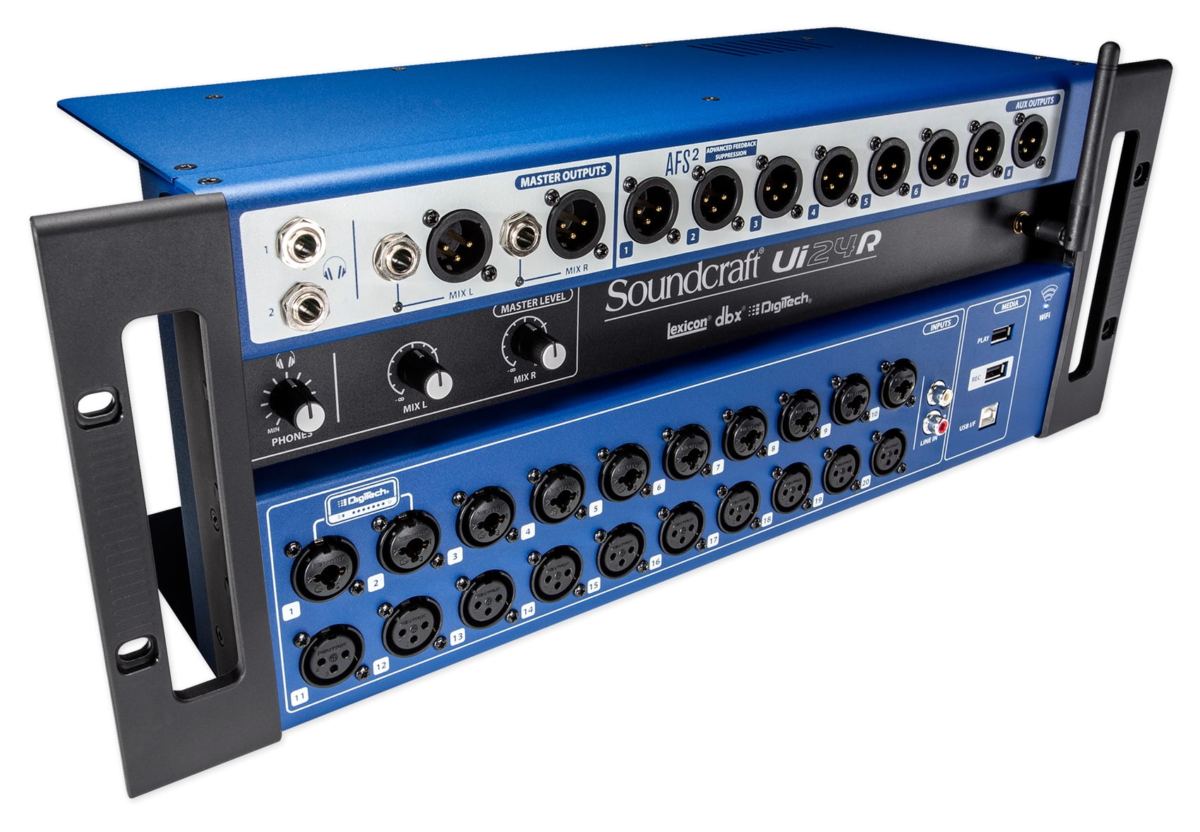 Soundcraft Ui24R 24 Input Digital Mixer w/Wifi+App Control Ui 24R+DBX Crossover