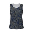 thumbnail image 6 of Sigee Golden Peonies for Women's Workout Tank Top,Running Tank Tops,Sleeveless Gym Clothes, 6 of 8