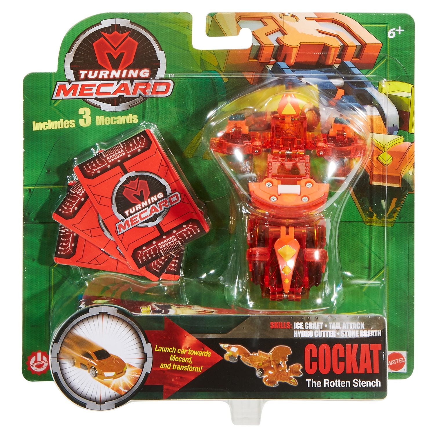 Turning Mecard Mecanimals Cockat Vehicle