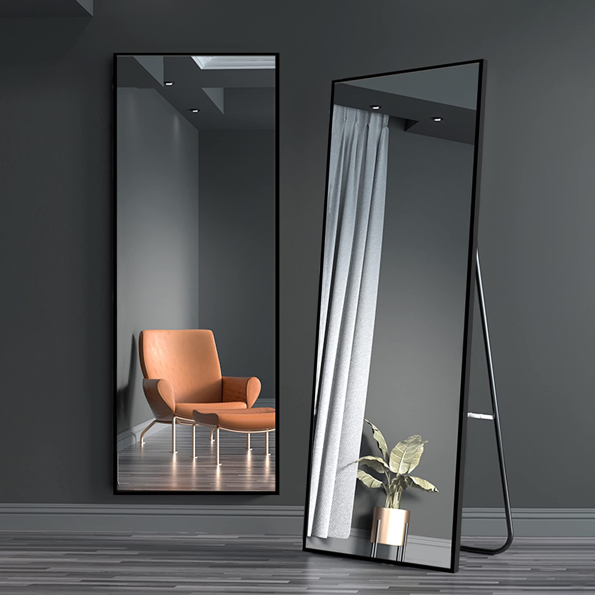 Full Length Mirror Hanging Standing or Leaning, Bedroom Mirror Floor