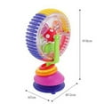 thumbnail image 2 of Cochecito de bebé con rueda de la fortuna giratoria de tres colores, juguete educativo para la primera infancia, 2 of 4