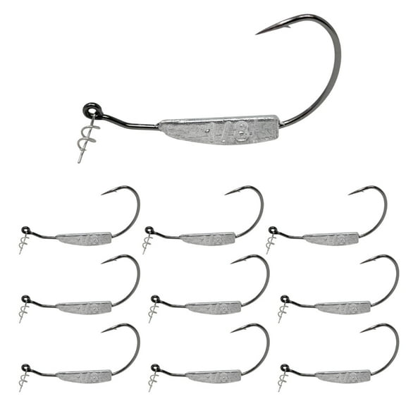 Reaction Tackle Weighted Swimbait Hooks - 1/8oz 3/0