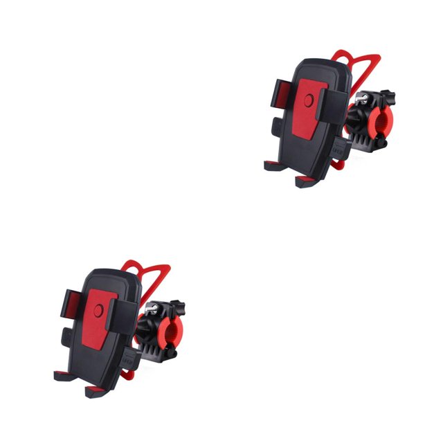 Greeniant Soporte para bicicleta para teléfono Soporte ABS Soporte para motocicletas de 360 grados Soporte para teléfonos celulares para Rojo 2piezas Greeniant CBP490712