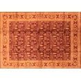thumbnail image 1 of Ahgly Company Indoor Rectangle Oriental Orange Traditional Area Rugs, 2' x 5', 1 of 4