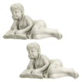 thumbnail image 4 of Design Toscano Rebecca Jardin Érudit Statue (Lot de 2), 4 of 5