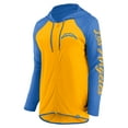 thumbnail image 2 of Women's Fanatics Gold/Powder Blue Los Angeles Chargers Script Full-Zip Hoodie, 2 of 3