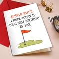 thumbnail image 3 of Tarjeta de cumpleaños de golf divertida Podagree 20 x 13 cm, 3 of 7