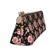 thumbnail image 2 of Xecao Rose Flowers Print Leather Pencil Case -Stationery Bag Pen Holder for Work & Office, 2 of 5