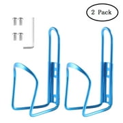 Universal Water Bottle Bike Cage Lightweight Aluminum Alloy Bicycle Brackets for MTB Road - Blue