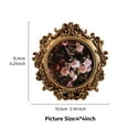 thumbnail image 3 of Elegant Baroques Resins Photo Frame with Antique Design Vintage Round Golden Picture Frame Wall or Desktop, 3 of 8