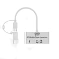 thumbnail image 1 of 2 Pcs 3-in-1 OTG USB C/Micro USB Host Adapter SD Card Reader for Galaxy S22/Note/S Tablet Connect Mouse Keyboard Flash Drive Transfer Files Android 2.0+, 1 of 9