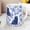 Black, variant on Newfoundland Dog Blue French Toile Mug Toile de Jouy Coffee Cup Gifts for Newfie Mom Chino
