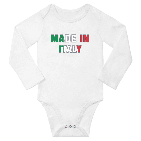 

Made In Italy Baby Long Sleeve Clothing Bodysuits (White 12 Months)