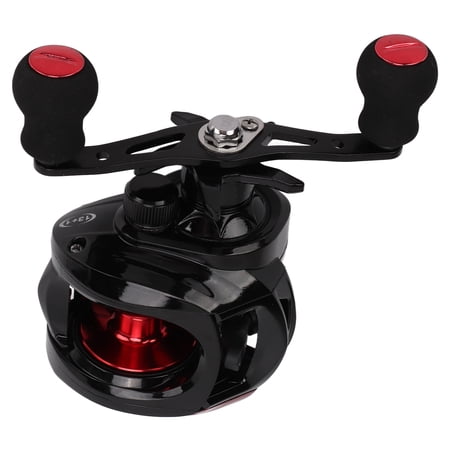 7.2:1 Ratio Aluminum Alloy Baitcasting Reel with 13+1 Bearings 8kg Drag Magnetic Brake Left/Right Hand Freshwater Saltwater Fishing Wheel