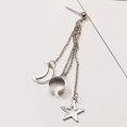 thumbnail image 4 of Pendientes de aleación con diseño y estrella Sunnimix tamaño general estilo plata, 4 of 8