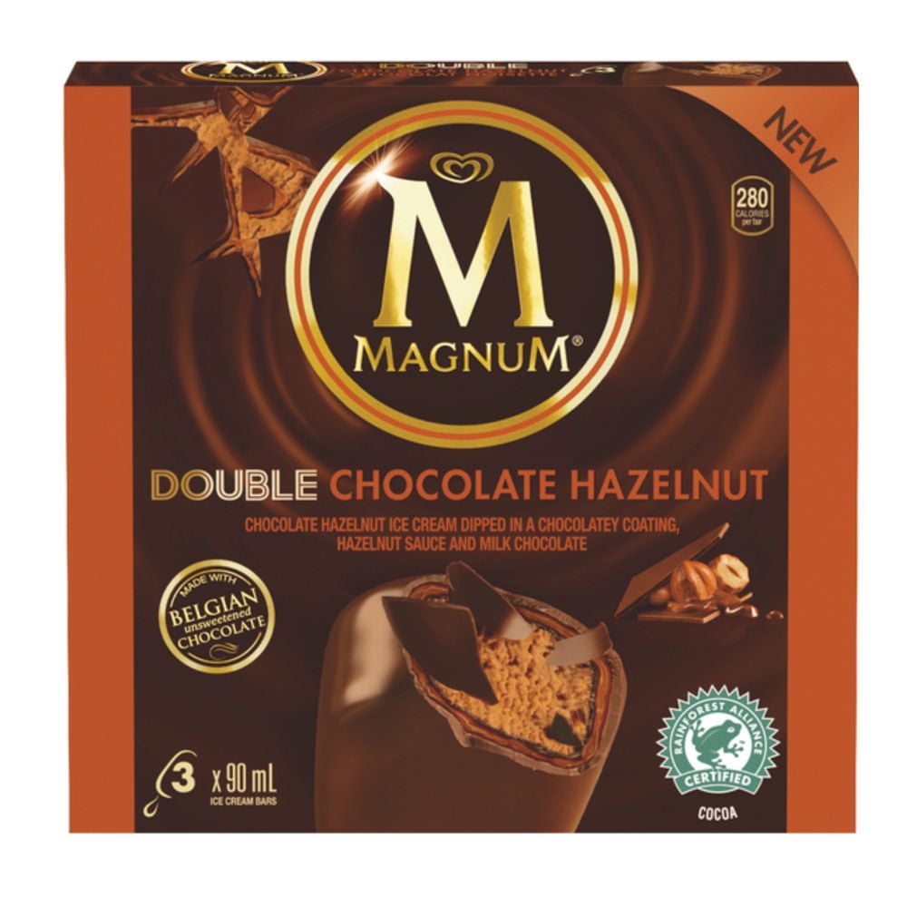 Magnum® Double Chocolate Hazelnut Ice Cream 3x90mL