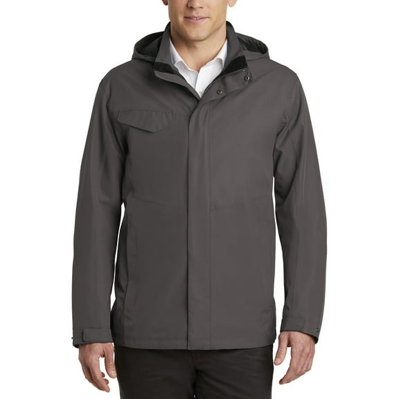 JustBlanks Water Resistant Breathable Outer Shell Jacket with Adjustable Hood Multiple Pockets