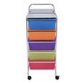 Gymax Rolling Storage Cart 15 Drawers Organize Shelf Office School