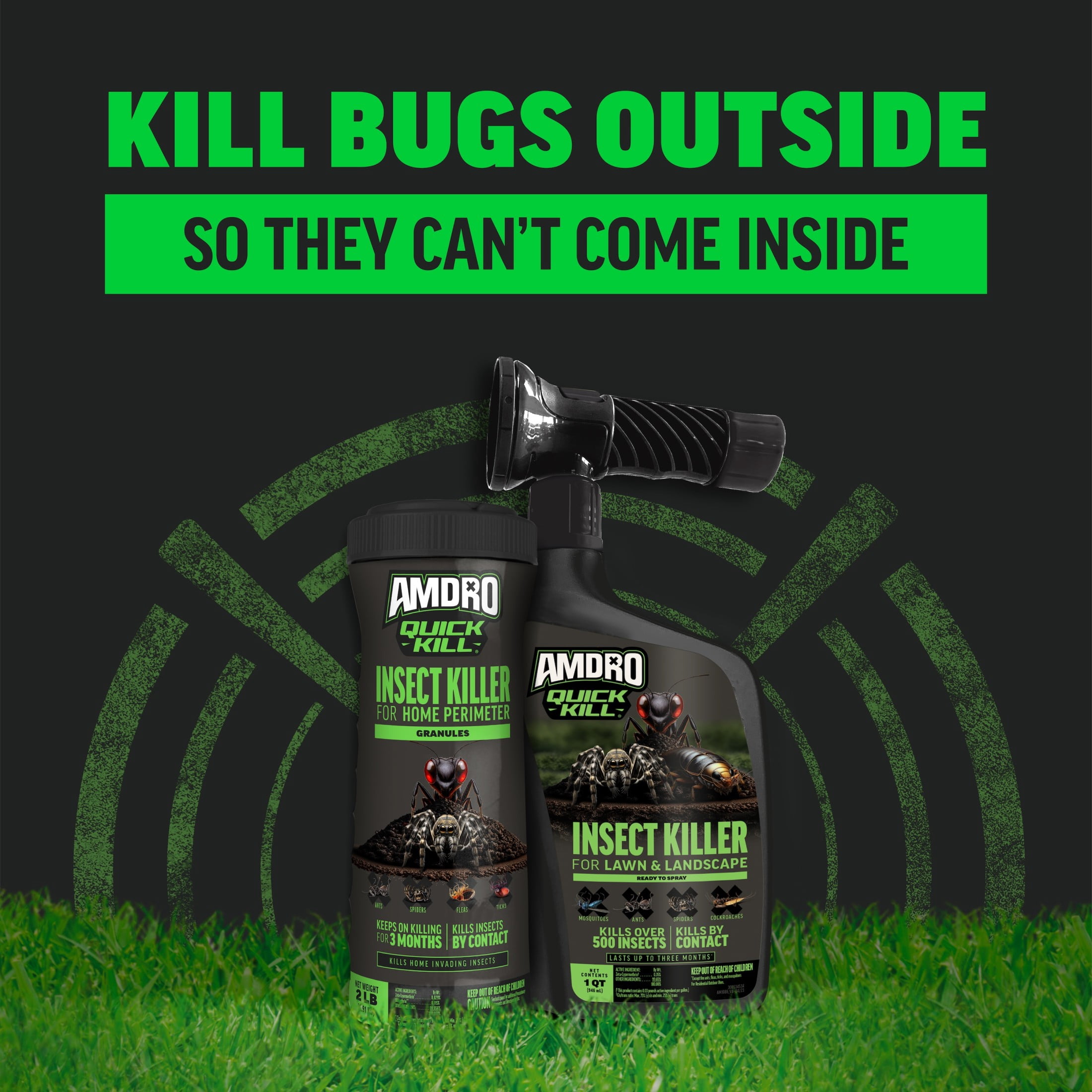 Amdro Insect Killer Yard Liquid RTS & Granule Bundle
