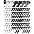 thumbnail image 6 of KOITHOT 50 Pairs Mens Ankle Socks Low Cut Lightweight Breathable Summer Mens Socks Size 10 13 Value Pack, 6 of 7