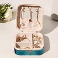 thumbnail image 6 of Cat Travel Portable Jewelry Organizer: Square Jewelry Box Storage Case and Display for Rings, Earrings, Necklaces, Bracelets, and More - Suitable for Girls and Women, 6 of 6