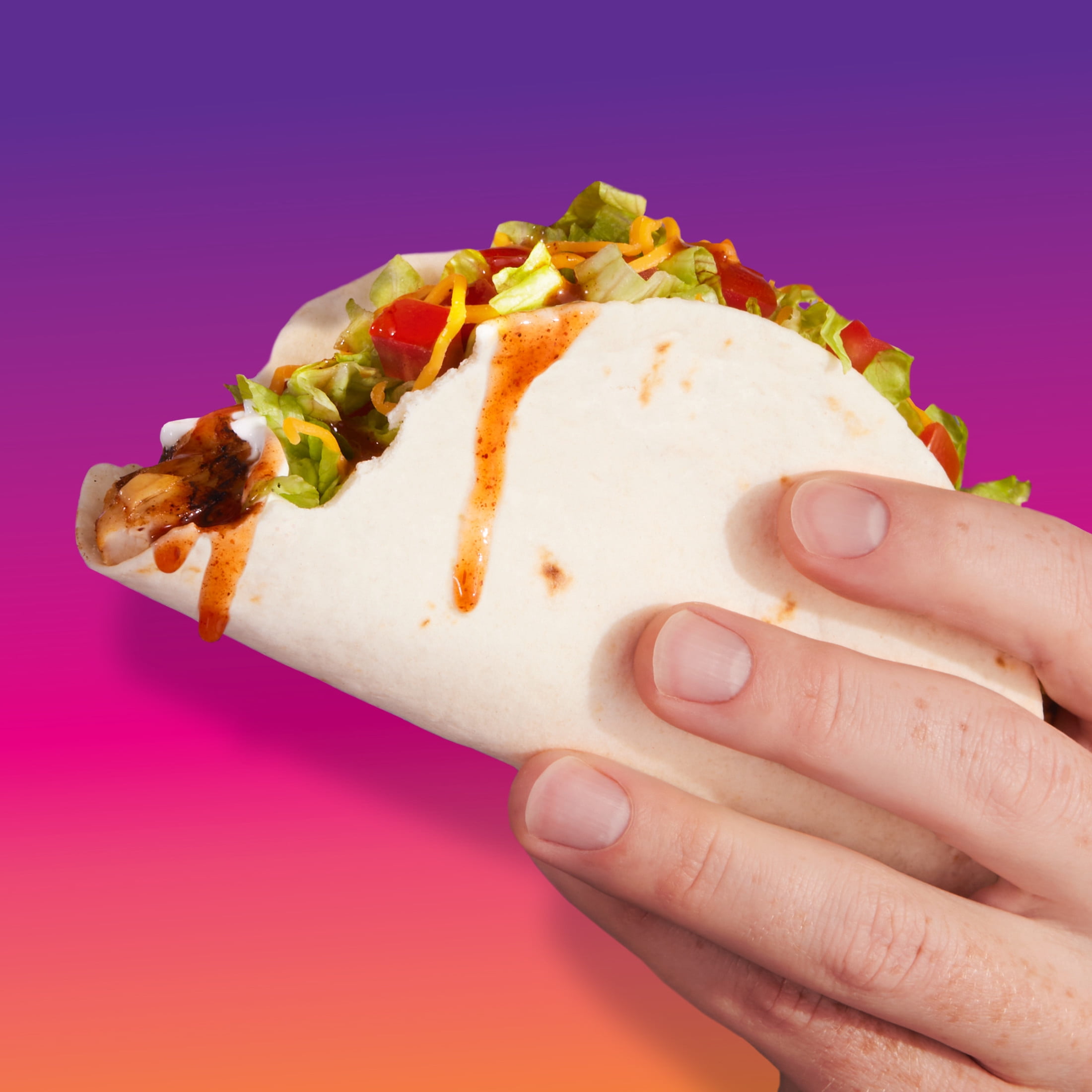 (12 pack) Taco Bell Soft Taco Cravings Kit with 10 Soft Tortillas, Taco Bell Mild Sauce & Seasoning, 14.8 oz Box