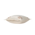 thumbnail image 5 of My Texas House 18 in x 18 in Ivory Embroidered Leaves Velvet Decorative Pillow, 5 of 5