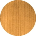 thumbnail image 1 of Ahgly Company Indoor Round Abstract Orange Contemporary Area Rugs, 4' Round, 1 of 1