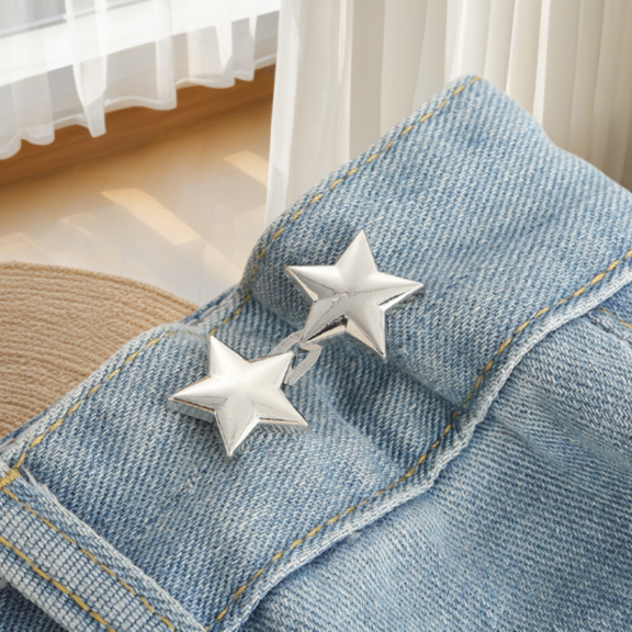 Waist-tightening artifact pants waist-tightening artifact five-pointed star waist buckle exquisite and compact