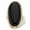14k Gold-Plated, variant on Oval-Shaped Genuine Onyx Yellow Gold-Plated or Silvertone