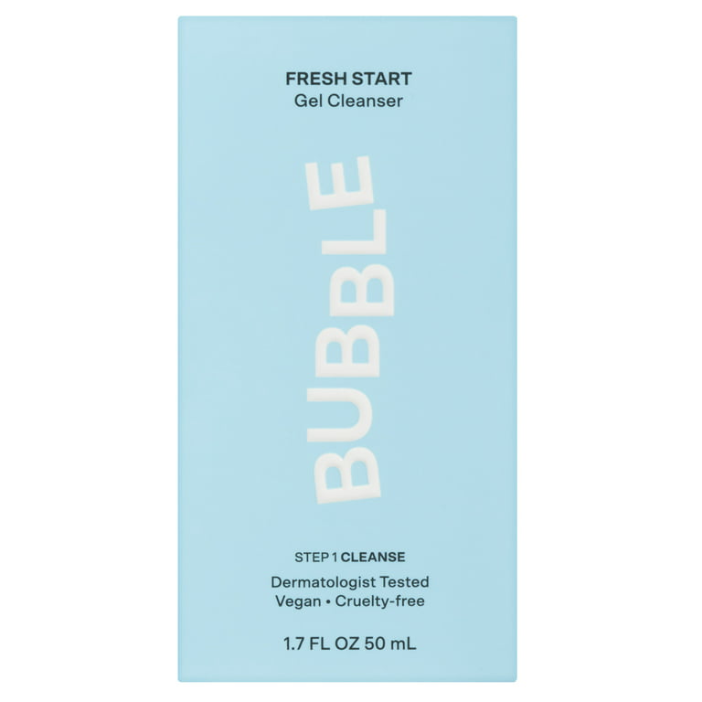 Bubble Skincare Fresh Start Gel Facial Cleanser, for All Skin Types, 4.2 fl  oz