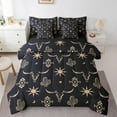 thumbnail image 1 of Erosebridal Bohomian Bedding Queen Size, Aztec Geometric Bedding Sets Queen Size, Skull Skeleton Decor, Reversible 7pcs, 1 of 5