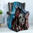 thumbnail image 4 of United States Soft Flannel Fleece Throw Blanket, Liberty and American Flag Double Exposure Justice Democracy Freedom, Cozy Plush for Indoor and Outdoor Use, 50" x 70", Multicolor, by Ambesonne, 4 of 5