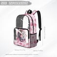 thumbnail image 7 of FKELYI 17 Inch Clear Backpacks for Kids School Bookbag Pink Rose Butterfly Tiger Print Lightweight Transprent Schoolbag for Elementary Student Daypack Rucksack, 7 of 7