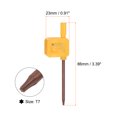 thumbnail image 2 of Unique Bargains 2pack Torx Screwdriver T7 S2 Flag Type Handle Star Driver Key Wrench Spanner Hand Operated Tool Yellow, 2 of 5
