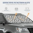 thumbnail image 3 of Kdxio Cute Panda Print 2-Piece Sun Shade Front Windshield - Foldable Car Front Window Sunshades for Most Sedans SUV Truck, 3 of 6