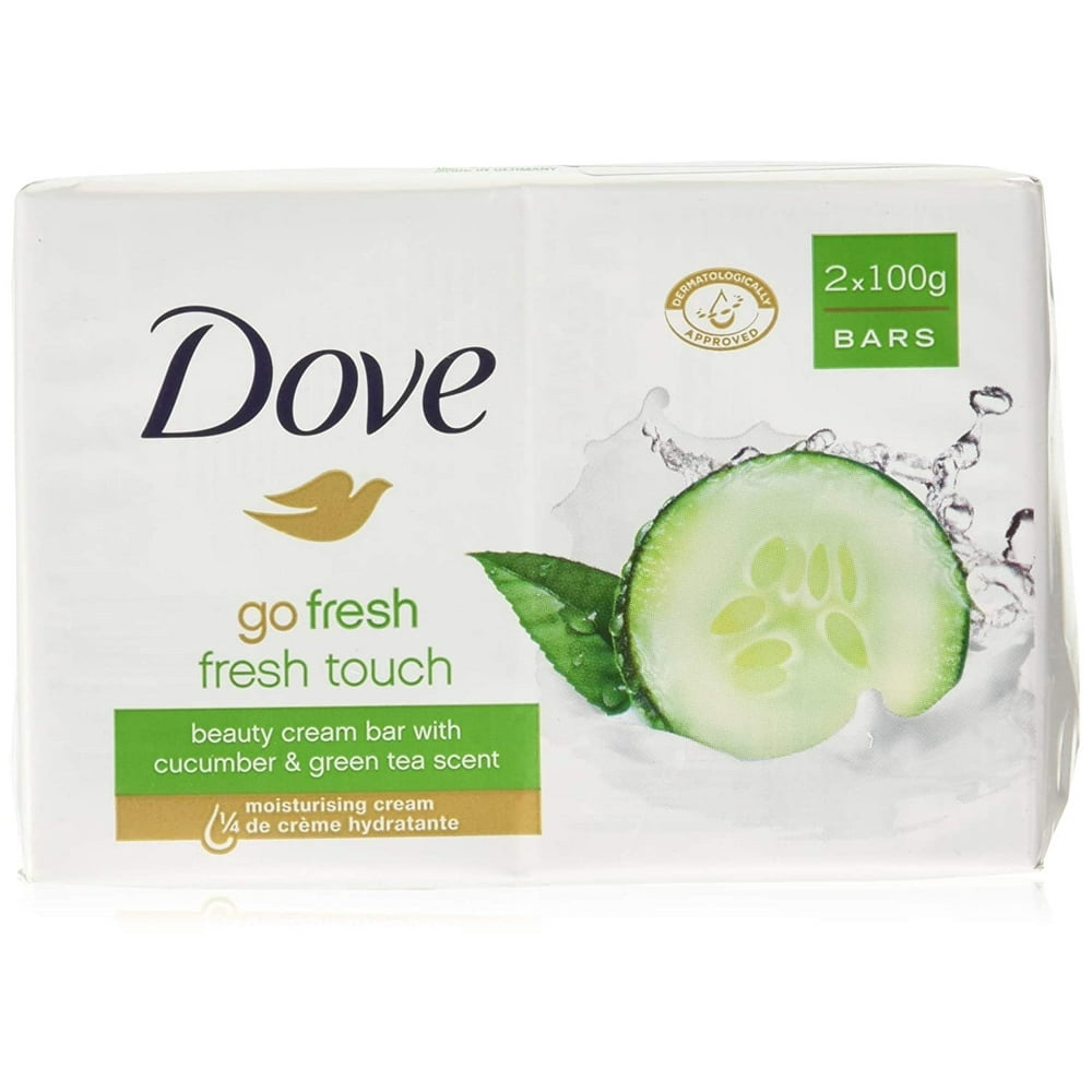 Dove Go Fresh Beauty Bar Soap, Cool MoistureFresh Touch, 100 G / 3.5